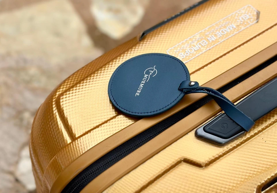Travel Tag - étiquette de bagage en cuir