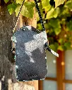 Pochette-téléphone-cuir-noir-turquoise-leather-phone-bag 2.webp