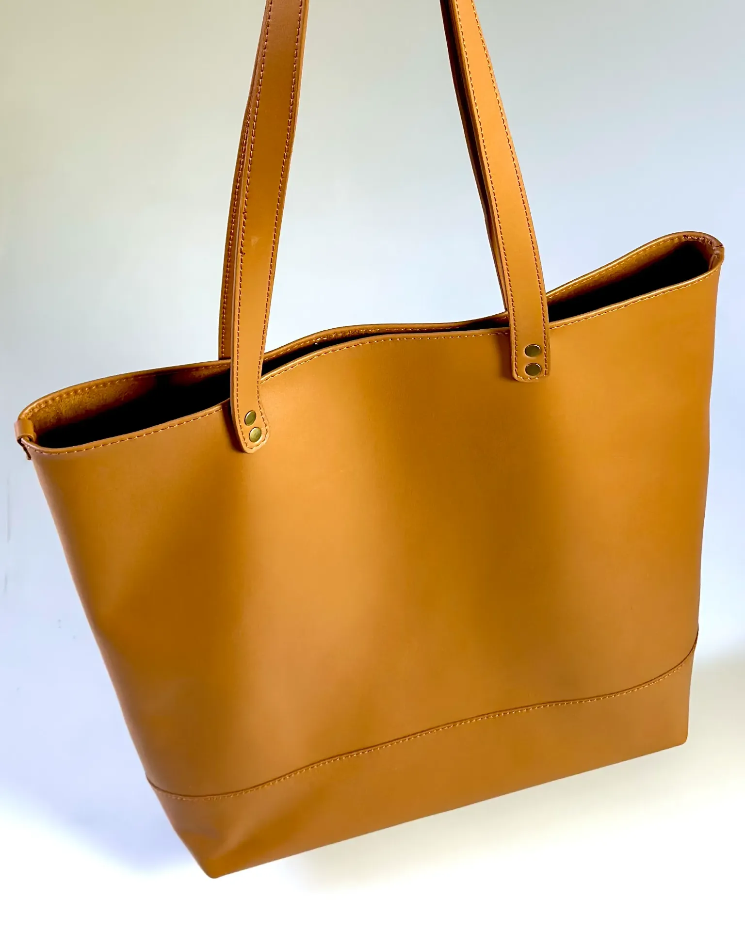 Tote bag en cuir - Brun